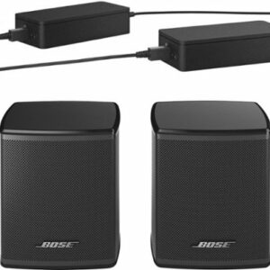 Bose - Surround Speakers 120-Watt Wireless Home Theater Speakers (Pair) - Black