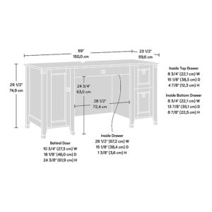 Sauder - Carson Forge Collection Computer Desk - Coffee Oak