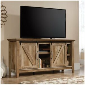 Sauder - Dakota Pass Collection TV Cabinet for Most Flat-Panel TVs Up to 70" - Craftsman Oak