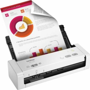 Brother - ADS-1200 Compact Duplex Desktop Document Scanner - White