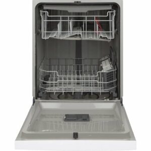 GE - 24" Front Control Built-In Dishwasher with 3rd Rack, 50 dBA - White