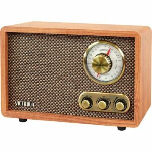 Victrola - Retro Wood Bluetooth AM/FM Radio - Walnut