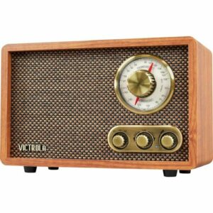 Victrola - Retro Wood Bluetooth AM/FM Radio - Walnut