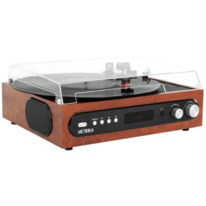 Victrola - Bluetooth Stereo Audio System - Mahogany