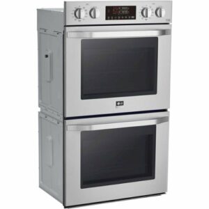 LG - STUDIO 30" Smart Built-In Electric Convection Double Wall Oven with EasyClean - Stainless Steel