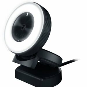 Razer - Kiyo 1920 x 1080 Webcam with Adjustable Ring Light - Black