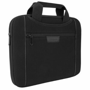 Targus - Slipskin Sleeve for 12" Laptop with Hideaway Handles - Black