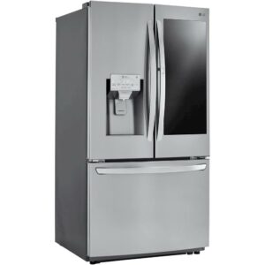 LG - 21.9 Cu. Ft. French Door-in-Door Counter-Depth Smart Refrigerator with InstaView - Stainless Steel