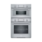 Thermador - Professional Series 30" Built-In Electric Convection Wall Oven with Built-In Microwave - Stainless Steel