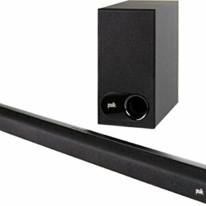 Polk Audio - Signa S2 2.1 Ch Ultra-Slim Soundbar with Wireless Subwoofer and Dolby Digital - Black