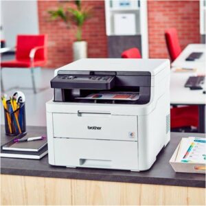 Brother - HL-L3290CDW Wireless Color All-In-One Laser Printer - White