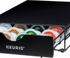 Keurig - 24 K-Cup Coffee Pods Slim Non-Rolling Storage Drawer - Black