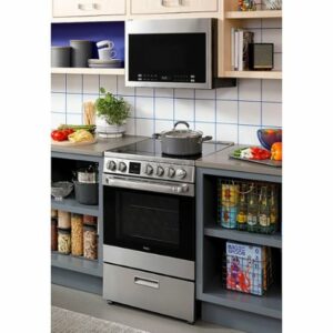 Haier - 2.9 Cu. Ft. Freestanding Electric Convection Range - Silver