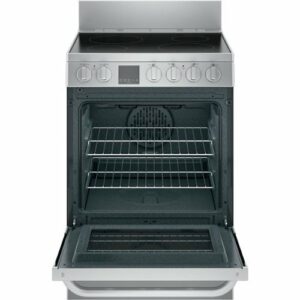 Haier - 2.9 Cu. Ft. Freestanding Electric Convection Range - Silver