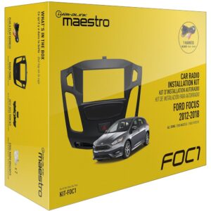 Maestro - Dash Kit for Select 2012-2018 Ford Focus DIN DDIN - Black