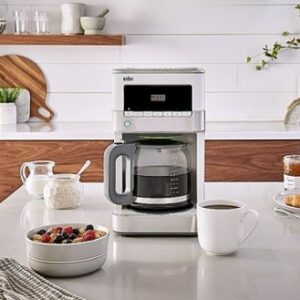 Braun - BrewSense 12-Cup Coffee Maker - Stainless Steel/White