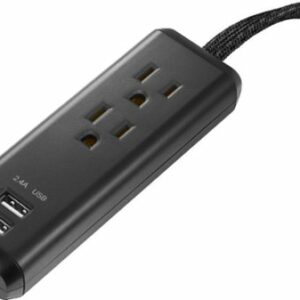 Insignia™ - 2-Outlet/2-USB Power Strip - Black