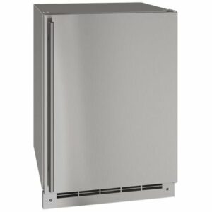 U-Line - 5.4 Cu. Ft. Built-In Mini Fridge - Stainless Steel