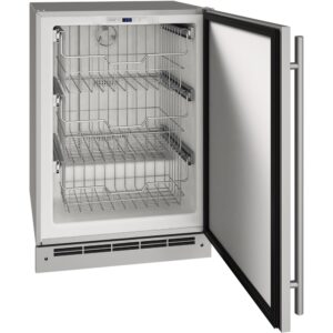 U-Line - 4.9 Cu. Ft. Upright Freezer - Stainless Steel