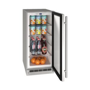 U-Line - 3.1 Cu. Ft. Mini Fridge - Stainless Steel