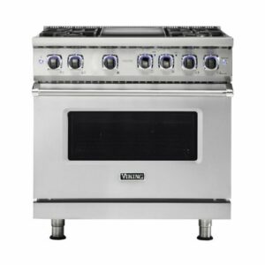 Viking - VGR Freestanding 7-Series Gas 36"W Range - Stainless Steel