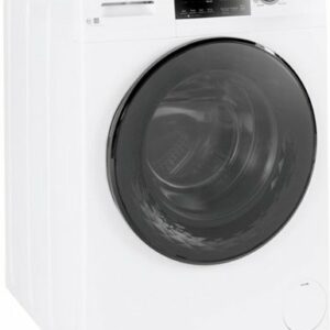 GE - 2.4 Cu. Ft. High Efficiency Stackable Front Load Washer with Steam and Sanitize - White