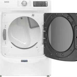 Maytag - 7.3 Cu. Ft. Stackable Electric Dryer with Steam and Extra Power Button - White