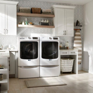 Maytag - 7.3 Cu. Ft. Stackable Gas Dryer with Extra Power Button - White