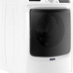 Maytag - 4.8 Cu. Ft. High Efficiency Stackable Front Load Washer with Steam and Fresh Hold - White