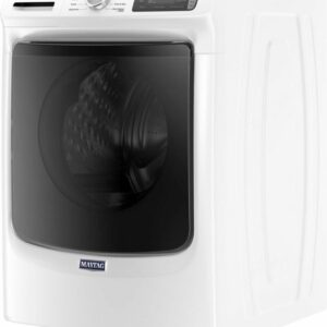 Maytag - 4.8 Cu. Ft. High Efficiency Stackable Front Load Washer with Steam and Fresh Hold - White