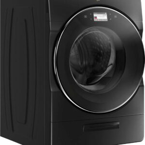 Whirlpool - 5.0 Cu. Ft. High Efficiency Stackable Smart Front Load Washer with Steam and Load & Go XL Dispenser - Black Shadow