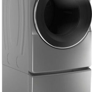 Whirlpool - 7.4 Cu. Ft. Stackable Electric Dryer with Steam and Wrinkle Shield Plus Option - Chrome Shadow