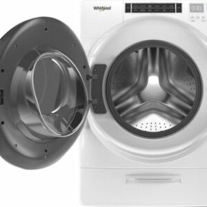 Whirlpool - 5.0 Cu. Ft. High Efficiency Stackable Front Load Washer with Steam and FanFresh - White