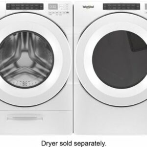 Whirlpool - 4.5 Cu. Ft. High Efficiency Stackable Front Load Washer with Steam and Load & Go Dispenser - White