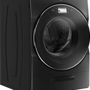 Whirlpool - 7.4 Cu. Ft. Stackable Smart Electric Dryer with Steam and Wrinkle Shield Plus Option - Black Shadow