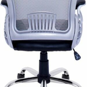 CorLiving - Workspace 5-Pointed Star Leatherette and Mesh Office Chair - Gray/Black