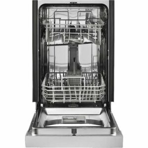 Whirlpool - 18" Front Control Built-In Dishwasher with Stainless Steel Tub - Monochromatic Stainless Steel