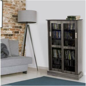 Atlantic - Driffield Media Storage Cabinet - Gray