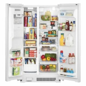 Maytag - 24.5 Cu. Ft. Side-by-Side Refrigerator - White