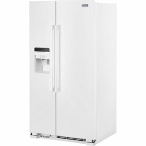 Maytag - 24.5 Cu. Ft. Side-by-Side Refrigerator - White