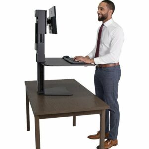 Victor - High Rise Sit-Stand Desk Converter - Black