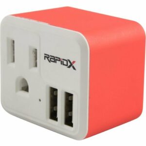 RapidX - PowX Wall USB Charger - Red