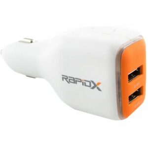 RapidX - DualX Vehicle/Wall USB Charger - Orange