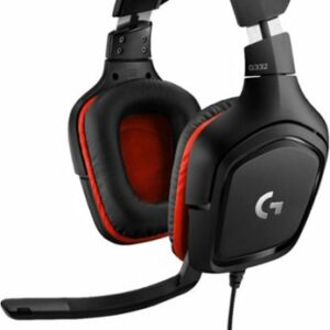 Logitech - G332 Wired Gaming Headset for PC - Black/Red