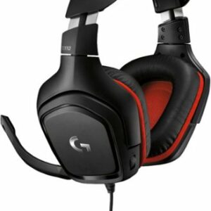 Logitech - G332 Wired Gaming Headset for PC - Black/Red