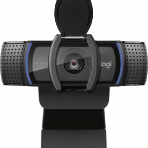 Logitech - C920s Pro 1080 Webcam with Privacy Shutter - Black