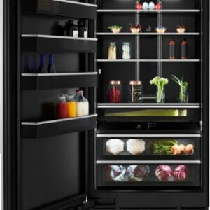 JennAir - 20 Cu. Ft. Built-In Column Refrigerator - Custom Panel Ready