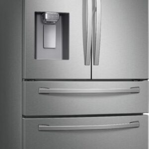 Samsung - 27.8 cu. ft. 4-Door French Door Smart Refrigerator with Food Showcase - Stainless Steel