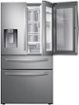 Samsung - 27.8 cu. ft. 4-Door French Door Smart Refrigerator with Food Showcase - Stainless Steel