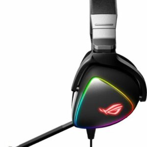 ASUS - ROG Delta RGB Wired Gaming Headset for PC, Mac, PS4, Nintendo Switch, Mobile Devices - Black